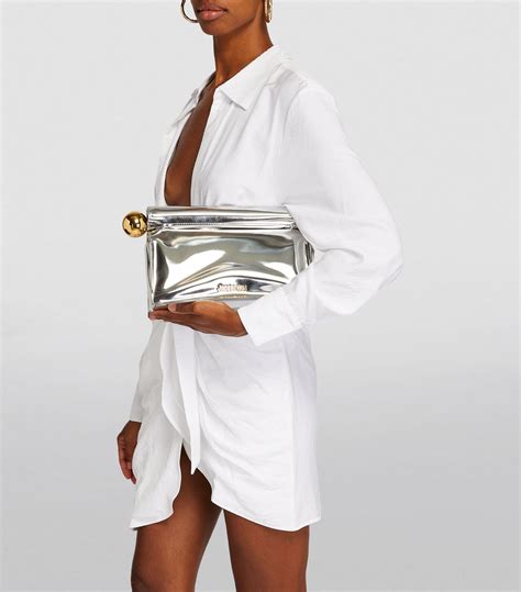 jacquemus silver and gold bag